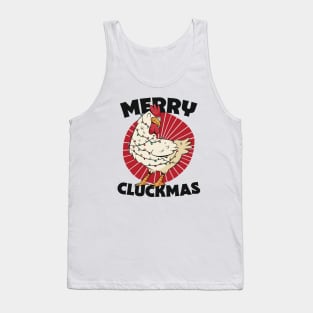 Merry Cluckmas // Funny Christmas Chicken Tank Top